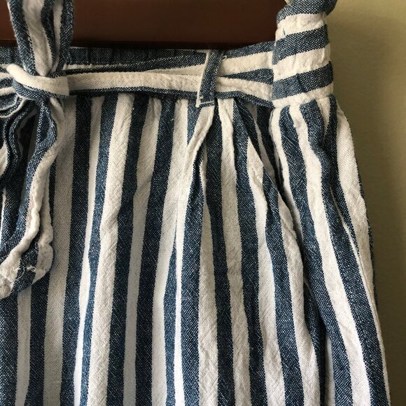 Jolt | Blue and White Striped Pants with Belt - Picture 2 of 5